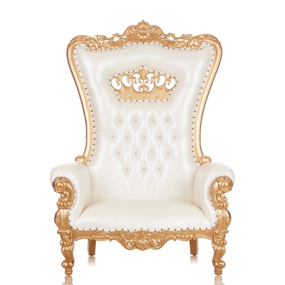 Handcrafted Crown Insert Extra Wide Wedding baby Shower Style Throne Chair Etsy