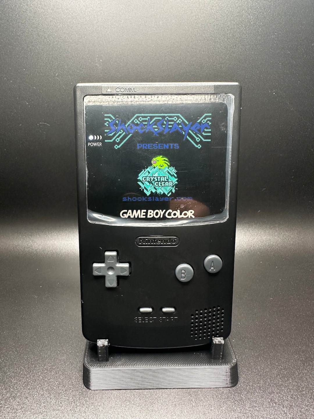Gameboy Color Laminated Backlit Screen Black Shell Etsy