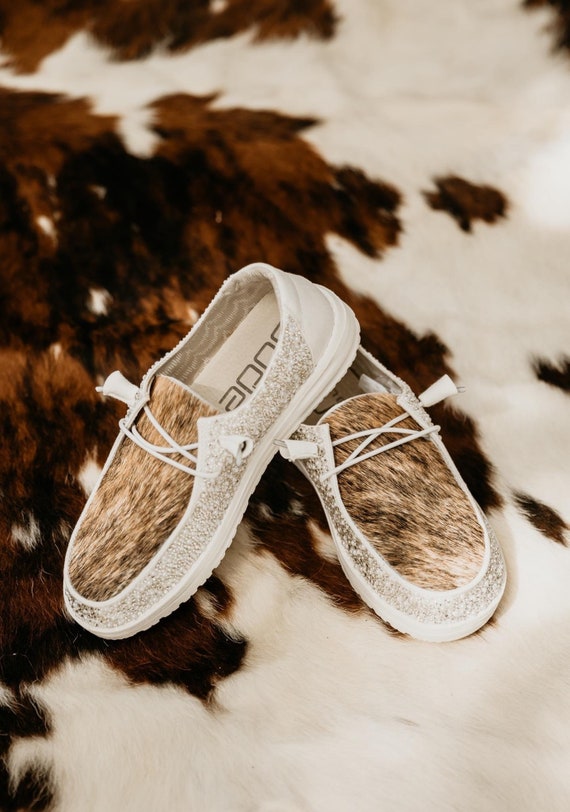 Cow Hide Hey Dudes Custom Hey Dudes Custom Shoes Cow - Etsy
