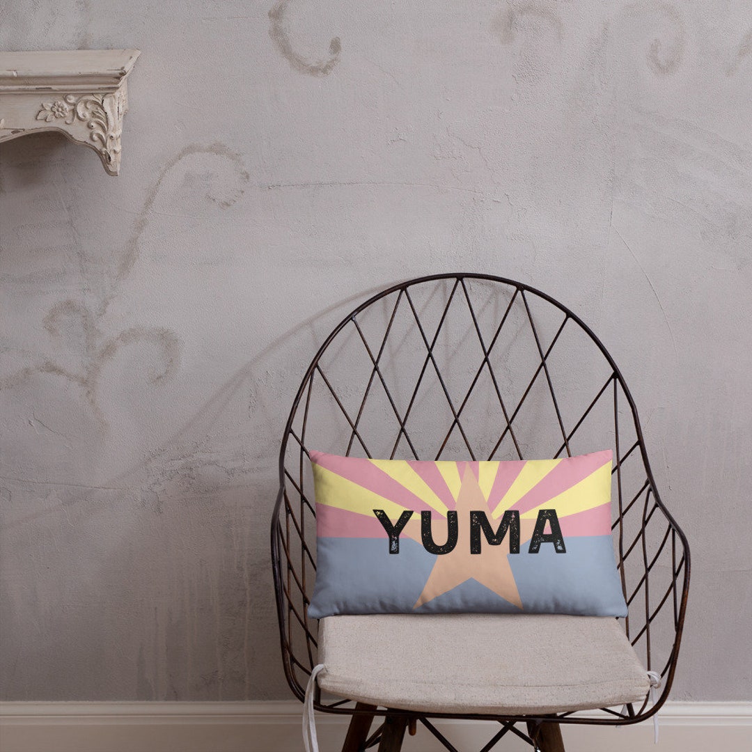 Yuma Arizona Flag Background Pillow Etsy