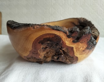 Unique spalted hand crafted bowl