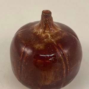 Handcrafted ceramic mini pumpkin