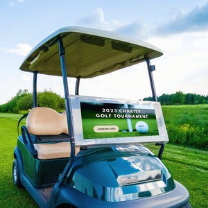 Golf Sponsor Easel Board  Foamcore Tournament Sponsor Sign – Birdie  Products