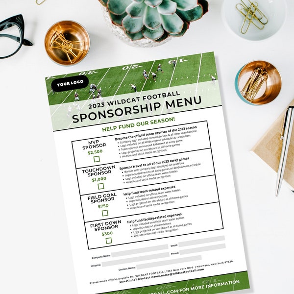 Sports Team Sponsorship Proposal Template Etsy Sports Team Sponsorship Proposal Template Etsy