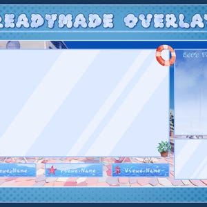 Superposición de Steam, pantalla de espera y chat - Twitch/VTuber - Gato animado adorable - SIN IA