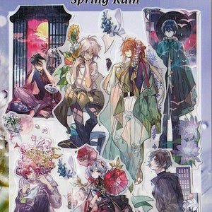 Anime Jungen Aufkleber Kristall klar Gestanzte DIY Aufkleber Deko Sammelalbum Journal Bunt Emotional Japanisch Bishounen Bishies Schöner Männer