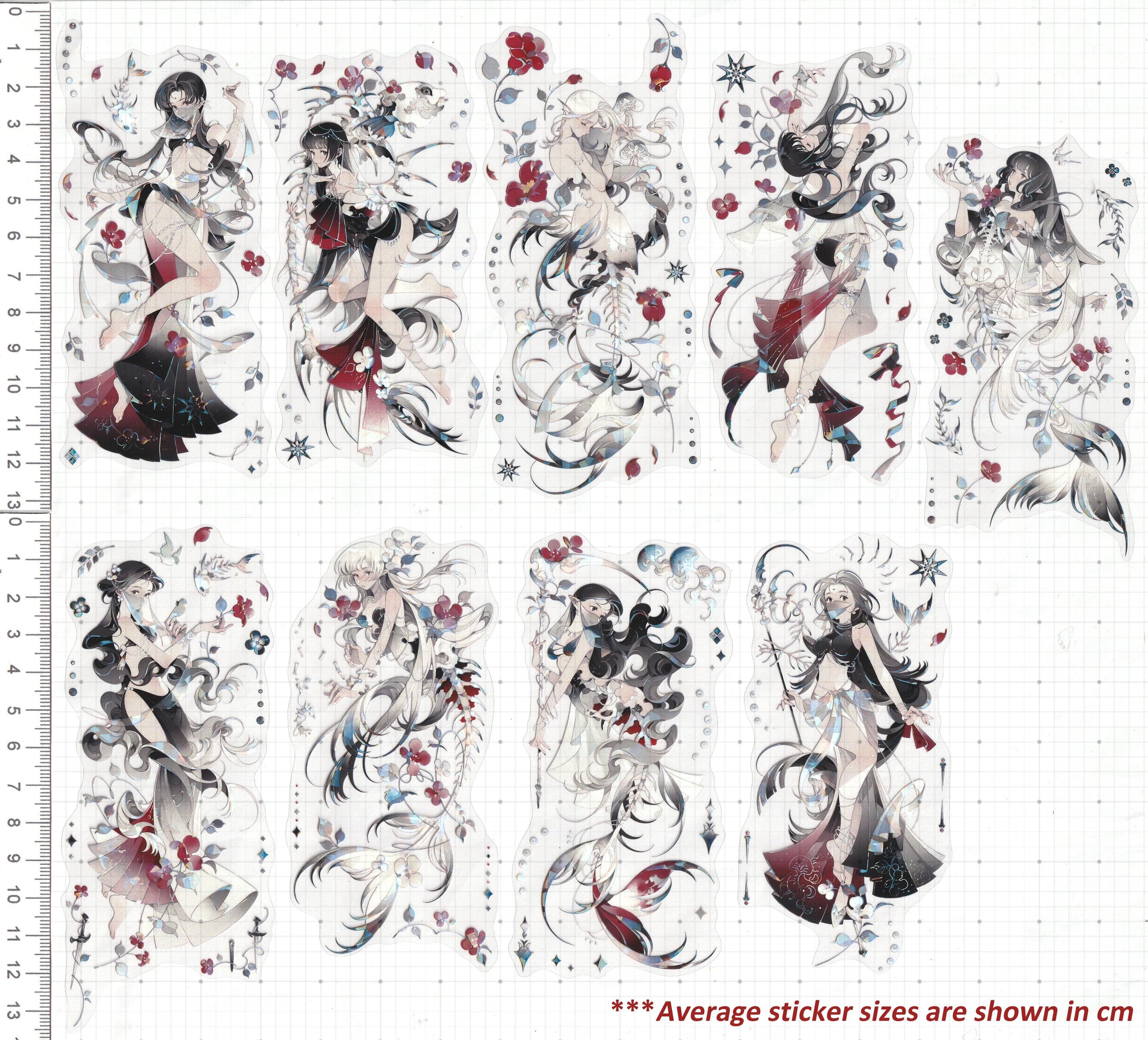 Sirens Sticker Dark Sirens Stickers Iridescent Die-cut Detail DIY Decal Deco Scrapbook ...