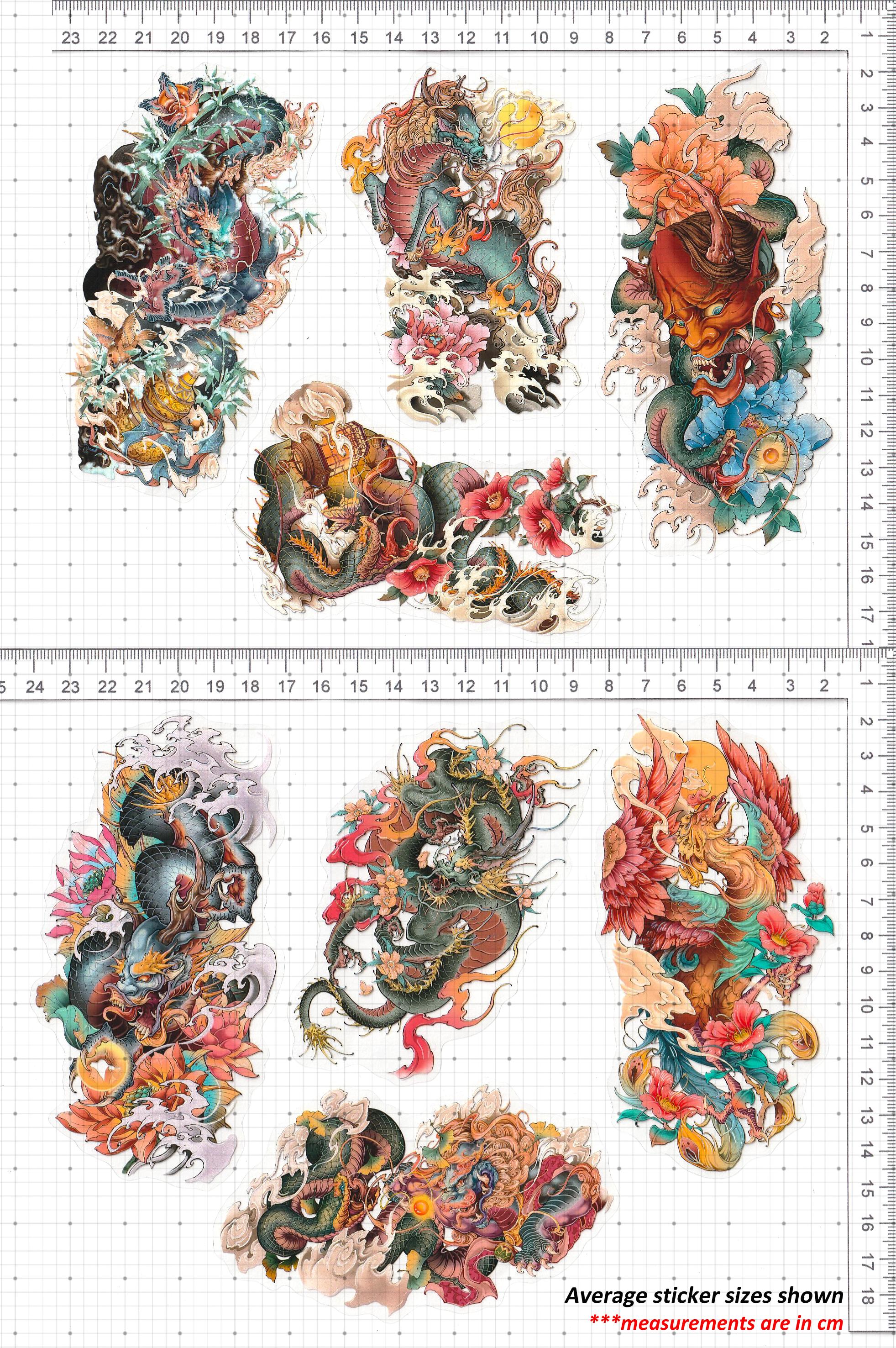 Legendary Sticker Legendary Beasts Stickers Clear Die-cut Holographic Detail DIY Decal ...