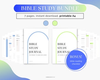 Printable Bible Study Bundle | Bible Notes | Prayer Journal | Bible Journaling Women | Scripture Resources | GoodNotes | Bible Study Guide