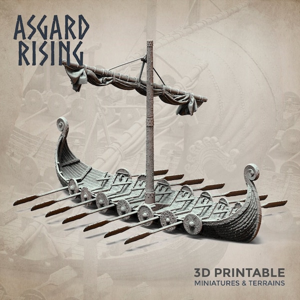 Drakkar Viking Longship - Asgard Rising