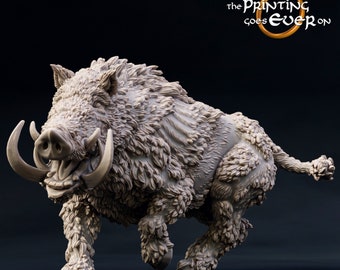 Great Boar - 28mm scale | The Printing Goes Ever On