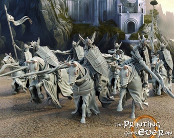 Swan Knights - Mounted Set - 28mm scale | The Printing Goes Ever On