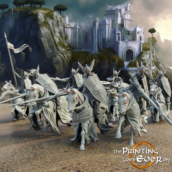 Swan Knights - Mounted Set - 28mm scale | The Printing Goes Ever On