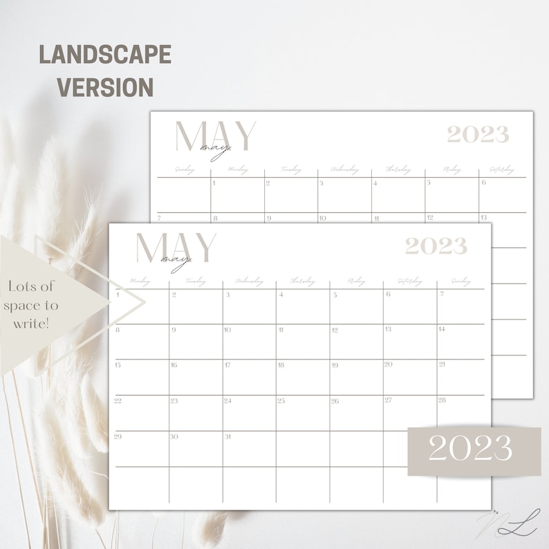 2023 Calendar Printable Landscape - Il 794xN.4612573119 72sv