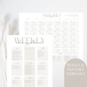 Cleaning Planner Printable Canva Template Cleaning Checklist Printable Cleaning Schedule Digital