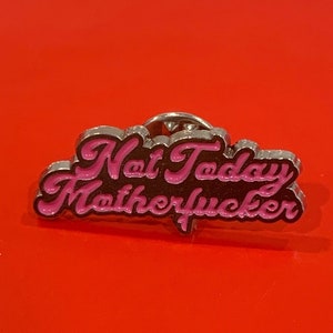 Enamel Pin| Sarcasm gag gift | Lapel pins |y2k gen z millenial funny brooch| not today satan