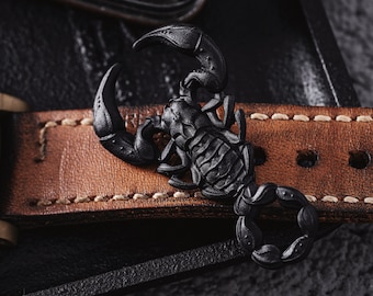 Black Scorpion Brooch. Animal Brooch. Gothic Brooch. Scorpion Loves Gift. Birthday Gifts. Handmade Gift. Coppertist.wu.