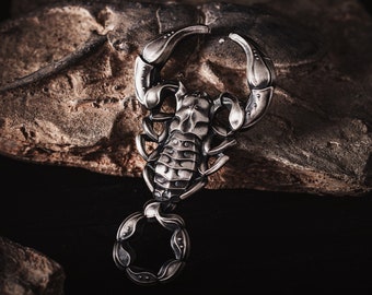 Silver Scorpion Brooch. Animal Brooch. Silver Brooch. Scorpion Loves Gift. Birthday Gifts. Handmade Gift. Coppertist.wu.