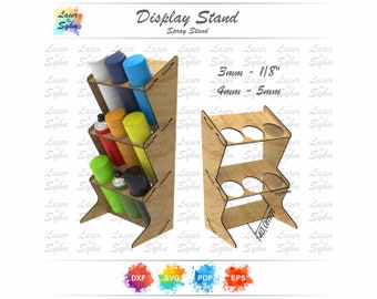 Spray Can Holder Laser Cut File – Desktop Storage, 70mm Diameter, 140mm+ Length
