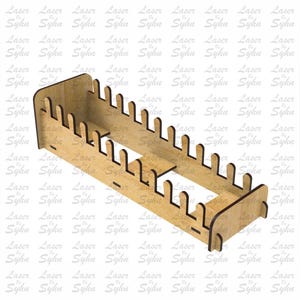 Card Display Stand Laser Cut File – Multi Slot Organizer, 2 Size Options image 5