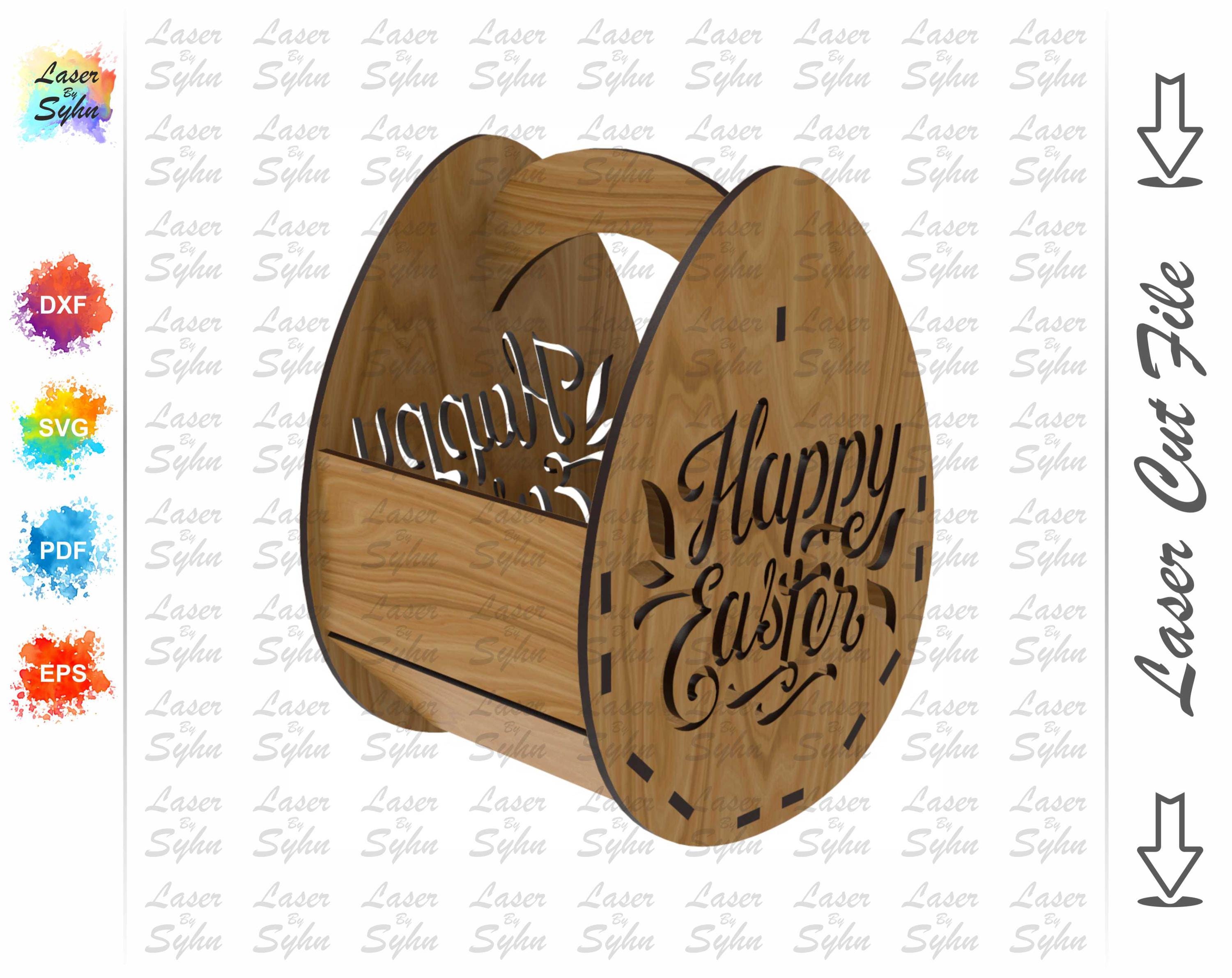 Easter Egg Basket Laser Cut File – Gift Basket - Etsy
