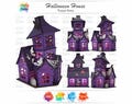 Laser Cut Halloween House SVG, Amazing Halloween Decoration SVG, Eerie Halloween Ornaments SVG, Laser Cut File, Gloweforge File