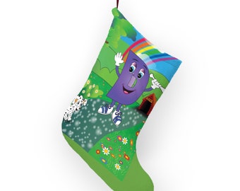 Alpha Buddies Land "Donny D" Children's Initial Christmas Stockings