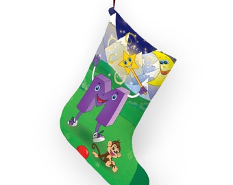 Alpha Buddies Magic "Milo M" Children's Initial Christmas Stockings