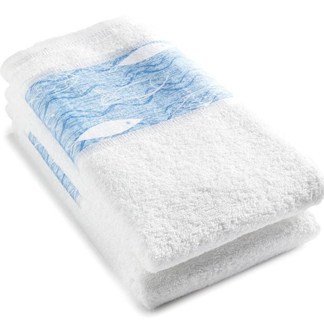 Bluefin Bay Bathroom Collection Set of 2 Hand Towels Etsy