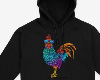 Rooster Hoodie - Etsy