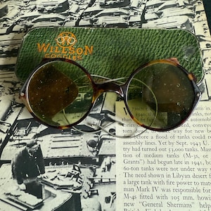 Lunettes de sécurité Googles Willson des années 1920 avec verres style étui