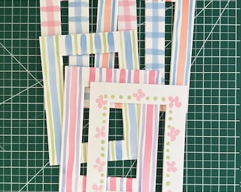 Mat for 6x8" frame, 4x6" opening- hand painted, multi options