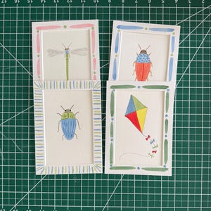 Handpainted mat for 5x7” frame, 4x6” opening- multi options image 4
