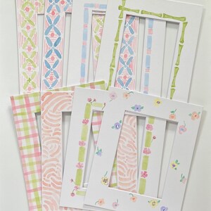 Mat for 8x10 Frame, 5x7 Opening Hand Painted, Multi Options - Etsy