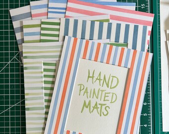 Mat for 11x14 Frame, 8x10 Opening Hand Painted Mats, Multi Options - Etsy