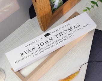 Personalised Graduation Certificate Holder to keep precious certificate safe