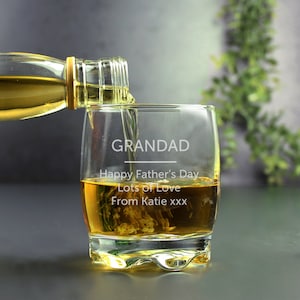 Glass Whisky Tumbler, Personalised gift for the Whisky lover great for ANY OCCASION