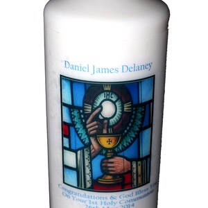 First Holy Communion Candle Personalised Gift Keepsake
