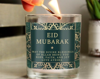 Personalized Ramadan Candle, Eid Gift, Scented Jar Candle