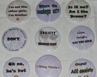 Meme/Adult Humor Buttons, Vol. 1
