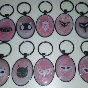 Glow-in-the-dark Mask Keychains