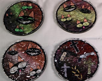 Tr|gun Themed Ripple Coasters