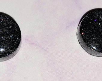 Generic Black Sparkly Studs (Perfect for Cosplays!)