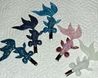 Custom Fancy Fish Hair Clip