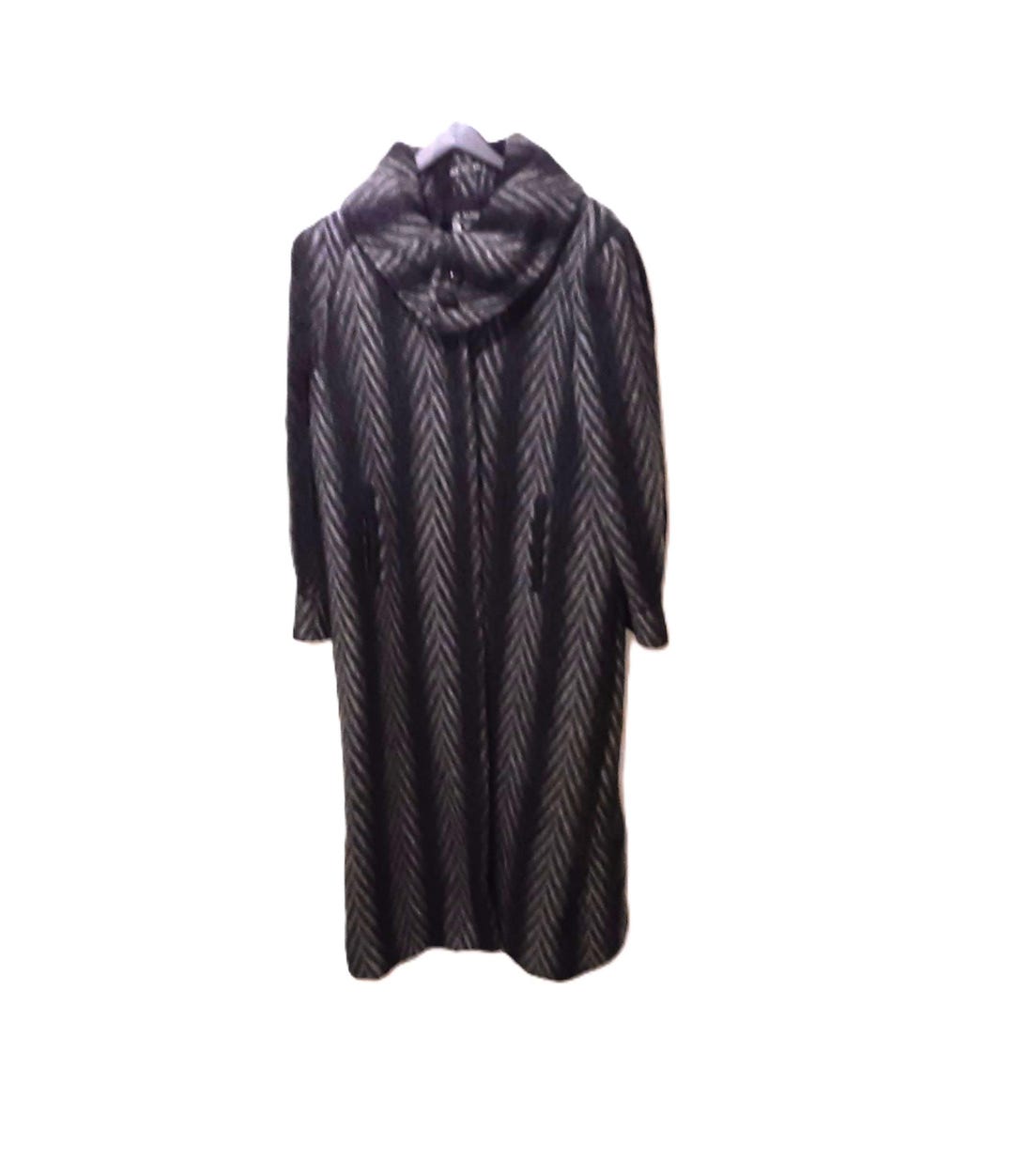 Vintage 1970-80s Herringbone Pattern Coat – Mohair, Alpaca & Lambswool ...