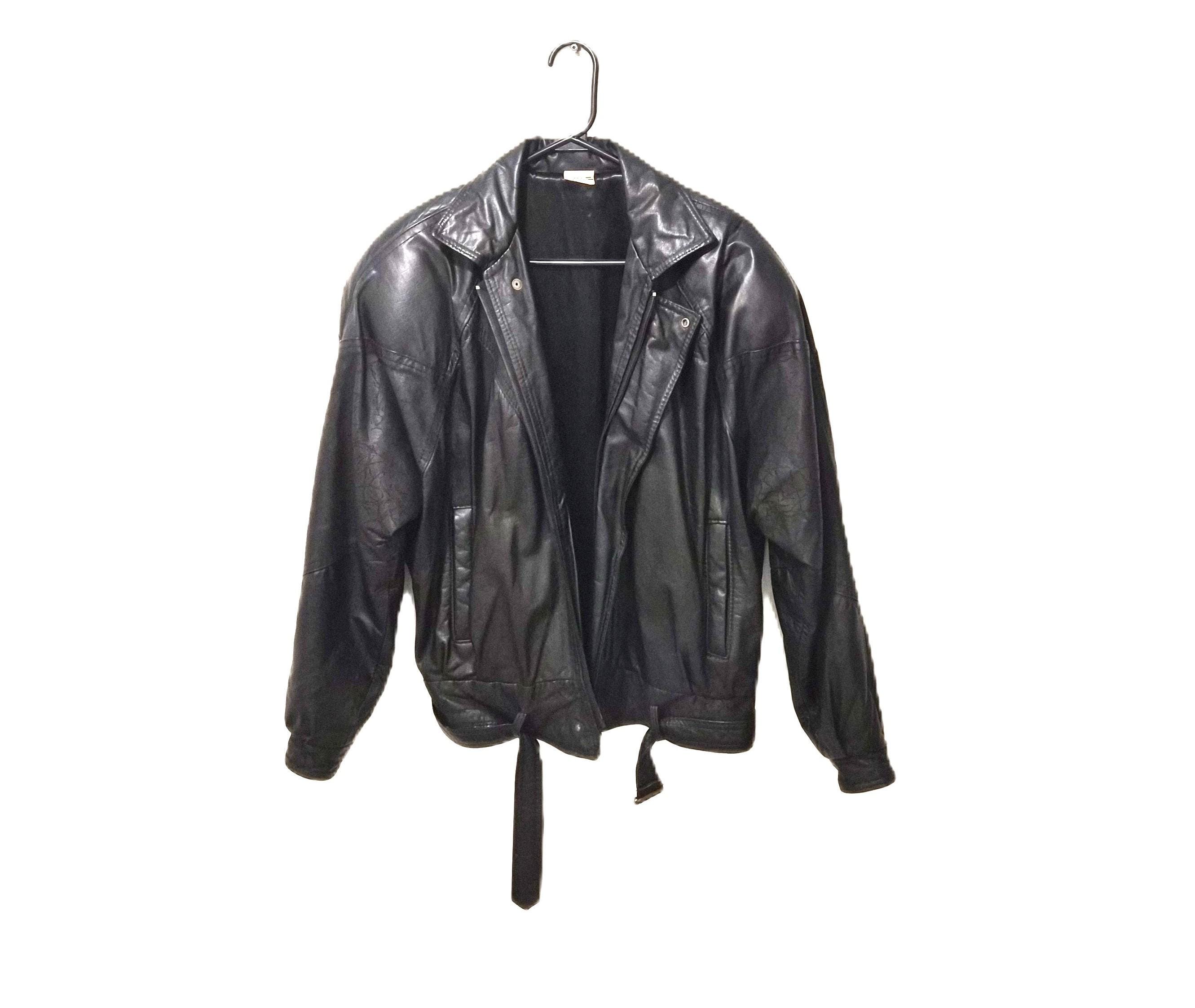 80s leather bomber - Etsy 日本