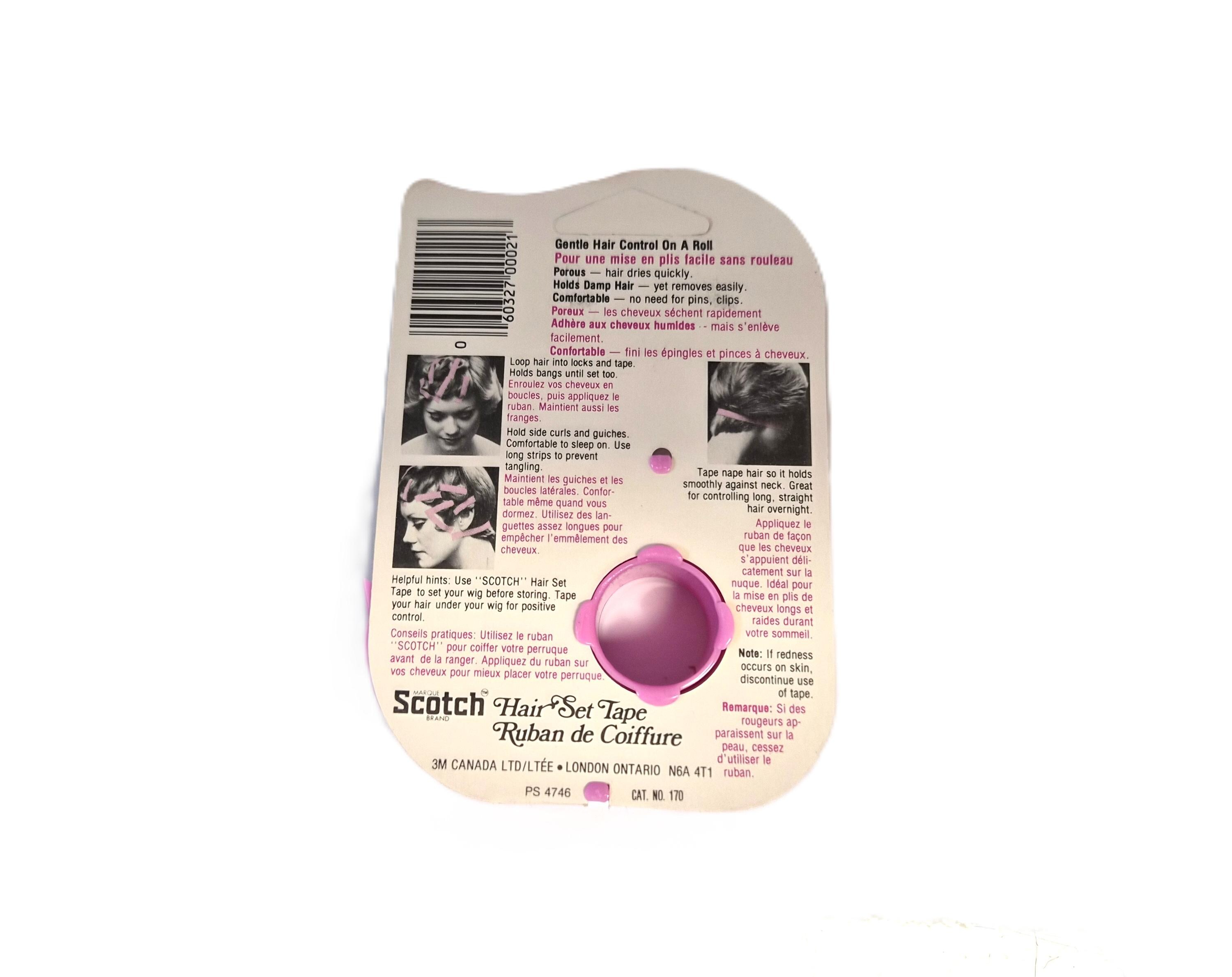 Vintage 1974 Scotch Hair Set Tape 3M NOS Pink Made in Canada  display picture 1