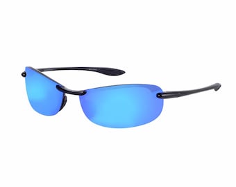Gepolariseerde sportzonnebrillen met wrap-around montuur voor dames en heren, lichtgewicht designmontuur met UV400-bescherming.