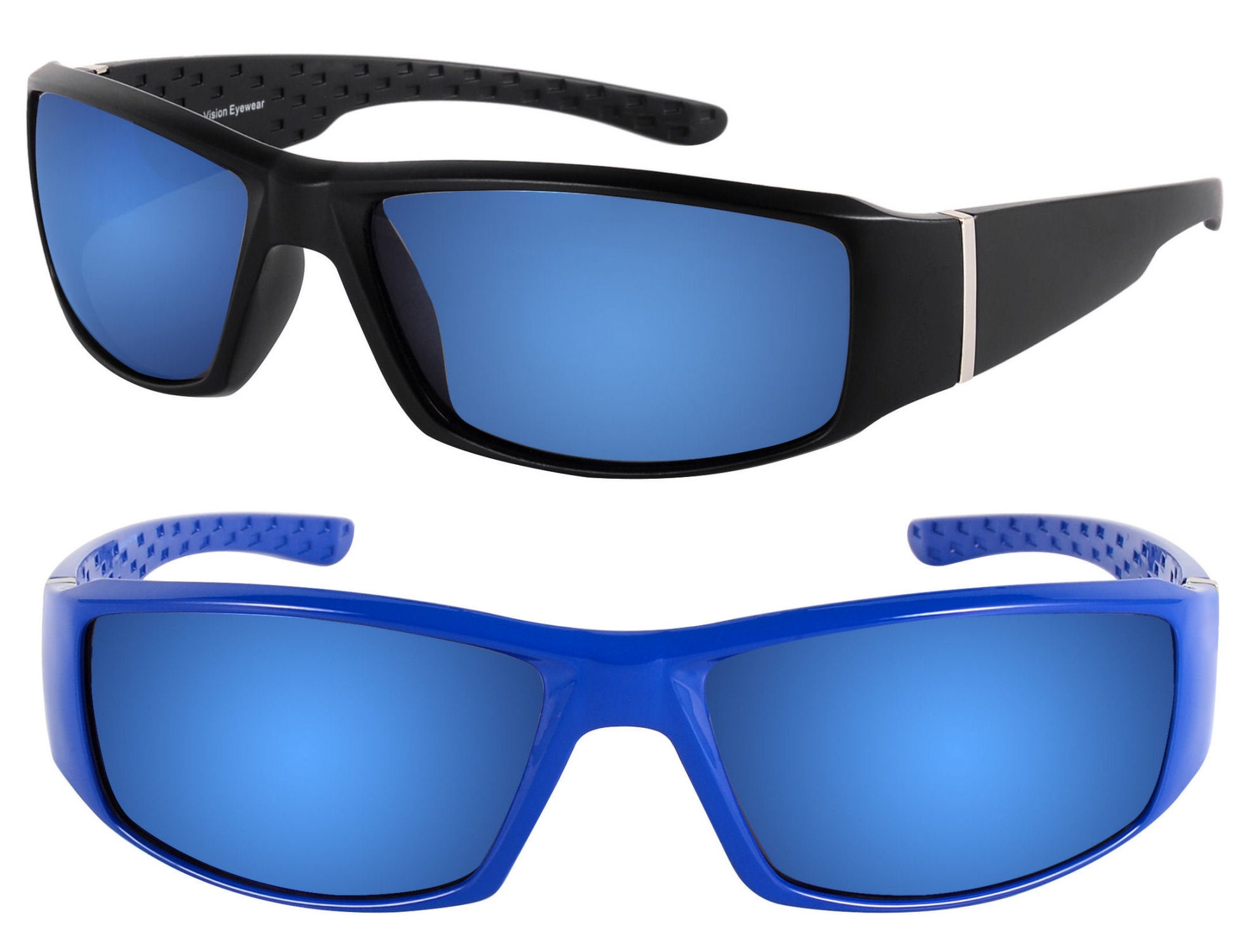 2 Pair of The Diesel Lightweight Extra Large Polarized Sunglasses for Men with Wide Heads