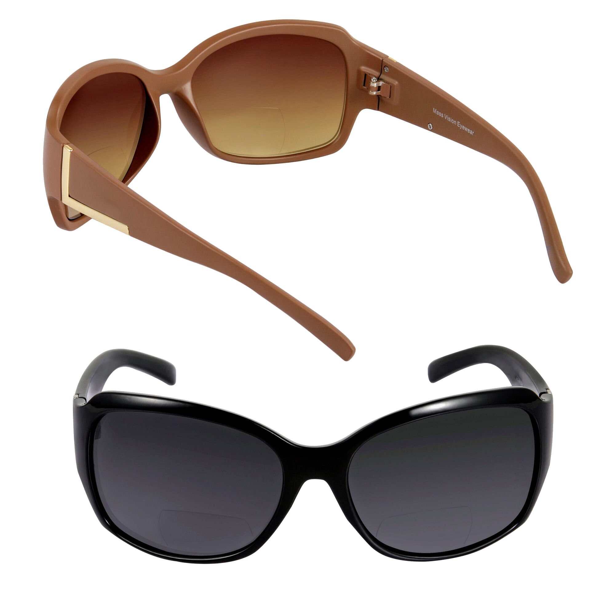 New Joy + Iman +3.00 bifocal sunglass readers bronze & brown w/ soft logo pouch Joy Black Reading Glasses for sale | eBay main image 2